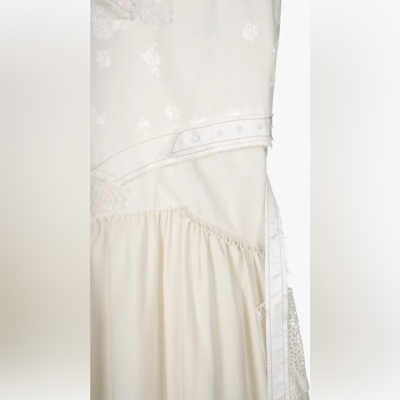 ZARA ATELIER OYSTER WHITE STUDDED BEADED DRESS LIMITED EDITION - Picture 8 of 11